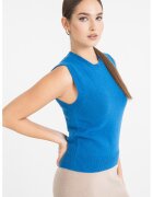 Stefanel Pulover uni fara maneci - Albastru deschis