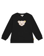 Steiff Bluza de trening cu detalii brodate - Negru