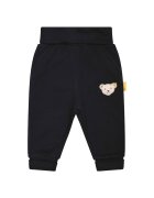 Steiff Pantaloni de trening din amestec de bumbac - Negru