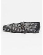 Steve Madden Balerini cu aplicatii din strasuri - Negru