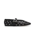 Steve Madden Balerini de piele Archer - Negru/Argintiu
