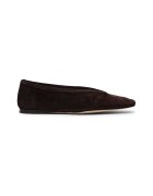 Steve Madden Balerini uni de piele intoarsa - Maro inchis