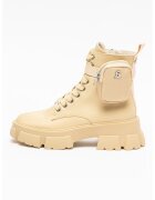 Steve Madden Bocanci din material textil cu etui detasabil Tanker - Maro nisip