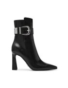 Steve Madden Botine de piele ecologica cu toc inalt Stashed - Negru
