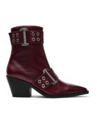 Steve Madden Botine de piele ecologica cu toc - Rosu inchis
