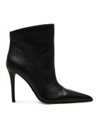 Steve Madden Botine de piele ecologica cu varf ascutit si toc stiletto - Negru