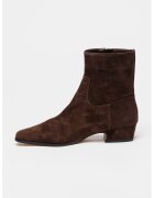 Steve Madden Botine din piele Dusty - Maro inchis