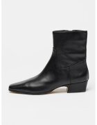 Steve Madden Botine din piele Dusty - Negru