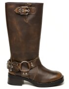 Steve Madden Cizme biker cu curele cu catarame Beau - Maro cognac