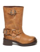 Steve Madden Cizme mid-calf de piele - Caramel