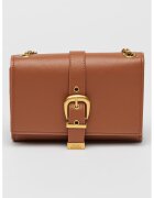 Steve Madden Geanta crossbody de piele ecologica cu bareta de lant - Maro scortisoara