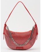 Steve Madden Geanta de piele ecologica cu strasuri - Rosu vermillion