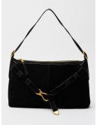 Steve Madden Geanta de piele intoarsa cu bareta de decorativa Klarity - Negru