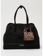Steve Madden Geanta shopper uni cu talisman detasabill - Negru