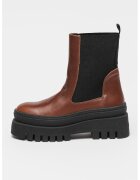 Steve Madden Ghete Chelsea de piele Cassandra - Maro scortisoara