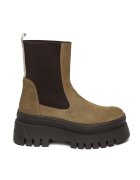 Steve Madden Ghete Chelsea de piele Cassandra - Maro taupe