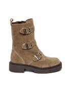 Steve Madden Ghete de piele cu catarama si varf patrat Clipper - Maro deschis