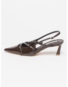 Steve Madden Pantofi cu barete multiple si varf ascutit - Maro inchis