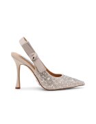 Steve Madden Pantofi cu strasuri Brylie - Alb fildes/Argintiu