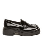 Steve Madden Pantofi loafer de piele lacuita - Negru