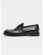 Steve Madden Pantofi loafer din piele cu bareta decorativa Natan - Negru