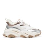 Steve Madden Pantofi sport cu aspect masiv Progressive - Maro taupe deschis/Alb murdar/Argintiu