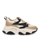 Steve Madden Pantofi sport cu aspect masiv Progressive - Negru/Maro camel/Crem
