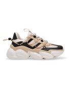 Steve Madden Pantofi sport cu aspect masiv si insertii de plasa Spectator - Negru/Maro deschis