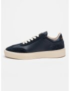 Steve Madden Pantofi sport de piele si piele intoarsa Lyone II - Bleumarin