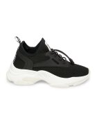 Steve Madden Pantofi sport Match-E slip-on cu insertii din plasa - Negru/Alb optic