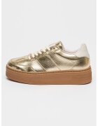 Steve Madden Pantofi sport Moxy low-cut cu platforma - Auriu