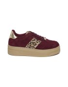 Steve Madden Pantofi sport Moxy low-cut cu platforma - Visiniu/Negru/Maro nisip