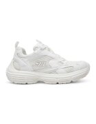 Steve Madden Pantofi sport Parker din piele ecologica cu insertii din plasa - Alb optic