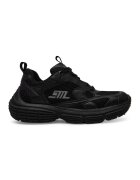 Steve Madden Pantofi sport Parker din piele ecologica cu insertii din plasa - Negru