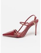 Steve Madden Pantofi stiletto cu aspect lacuit Deagan - Visiniu
