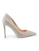 Steve Madden Pantofi stiletto cu toc inalt si cristale - Auriu