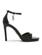 Steve Madden Sandale cu aspect lacuit - Negru