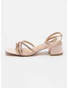 Steve Madden Sandale cu toc masiv Gabby - Piersica/Auriu rose