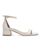 Steve Madden Sandale cu toc masiv Gena - Alb fildes