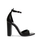 Steve Madden Sandale de piele cu bareta pe glezna - Negru