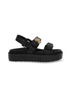 Steve Madden Sandale flatform cu velcro Bigmona - Negru