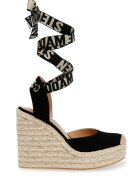 Steve Madden Sandale wedge cu sireturi Dafina - Negru/Bej