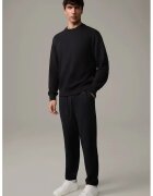 Strellson Pantaloni regular fit cu snur in talie - Negru
