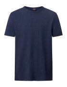 Strellson Tricou regular fit cu guler rotund 30031017 - Albastru inchis