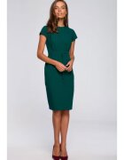 Style Rochie creion cu cusaturi - verde -