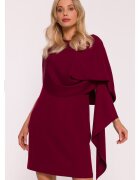 Stylove Rochie de cocktail cu pelerina decorativa