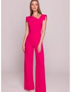 Stylove Salopeta cu decolteu asimetric - - Roz