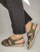 Suave Sandale Casual Dama 0900T Paris 40-N Kaki Cu Bronz - Verde - Verde