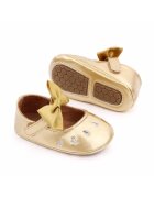 Superbaby Pantofi Din Lac - Cu Puncte Argintii - Elegant - Piele ecologica - Fete - Velcro - Auriu - Auriu