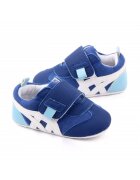 Superbaby Pantofi sport Model AL 20378 cu dungi albe - Pentru bebelusi - Textil - Baieti - Albastru - Albastru